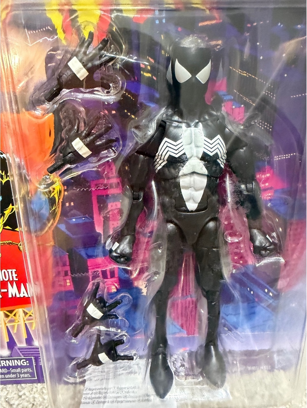 Marvel Spider-Man Symbiote Spider-Man Action Figure with Extra Hands